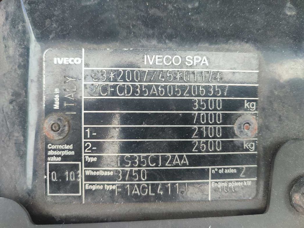 IVECO | Daily 35 C14 A TELAIO