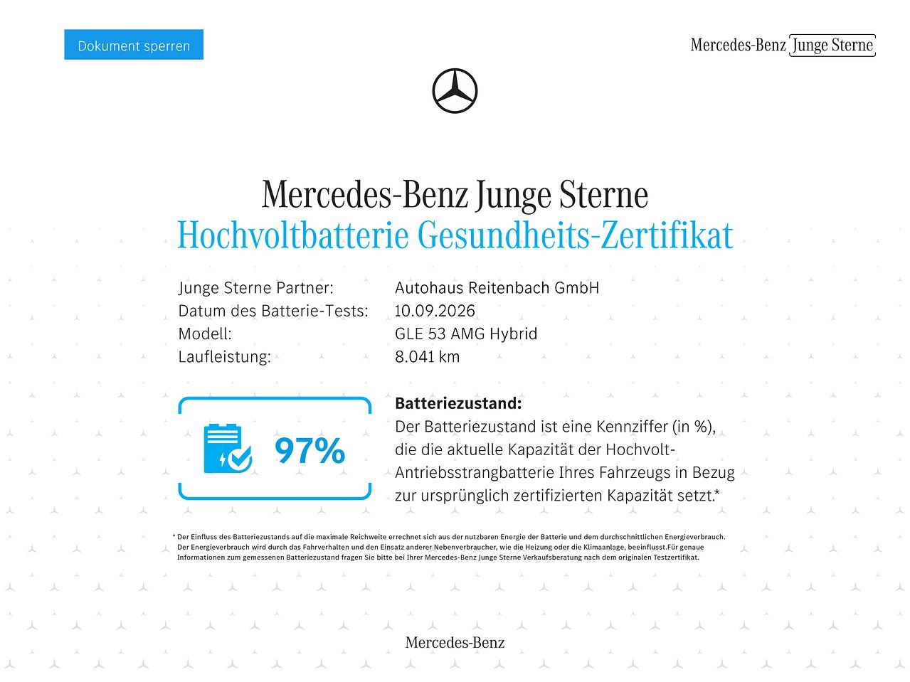 Batteriezertifikat 1 / 1