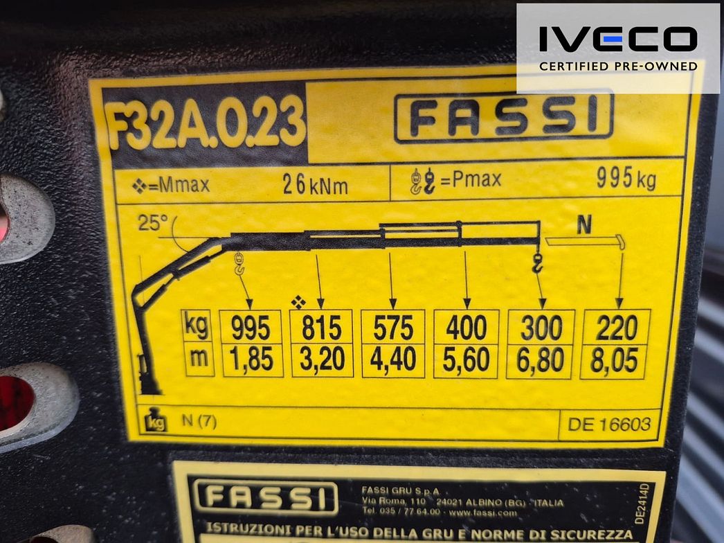 IVECO | DAILY 35C16D RIBALTABILE DOPPIA CABINA GRU FASSI