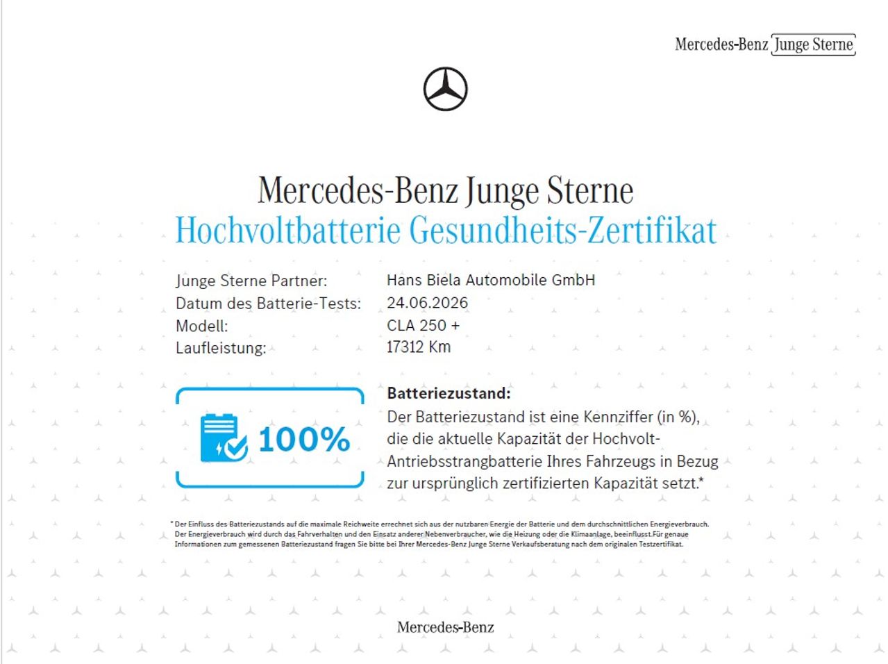 Batteriezertifikat 1 / 1