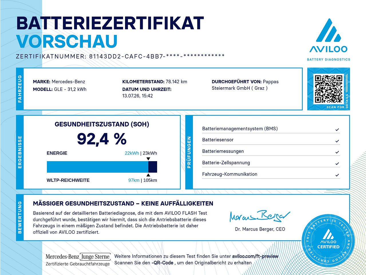 Batteriezertifikat 1 / 1