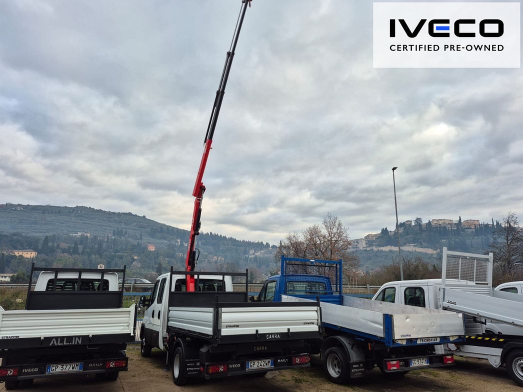 IVECO | DAILY 35C16D RIBALTABILE DOPPIA CABINA GRU FASSI