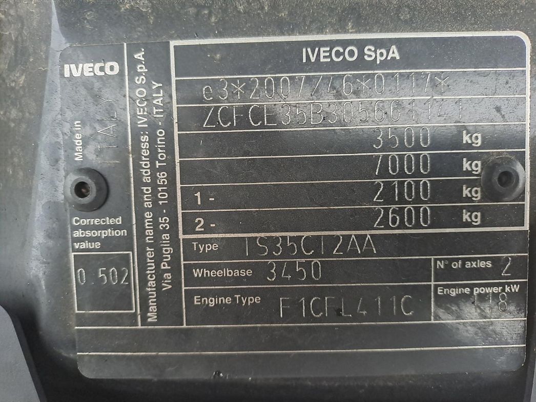 IVECO | LEGGERI 35C16