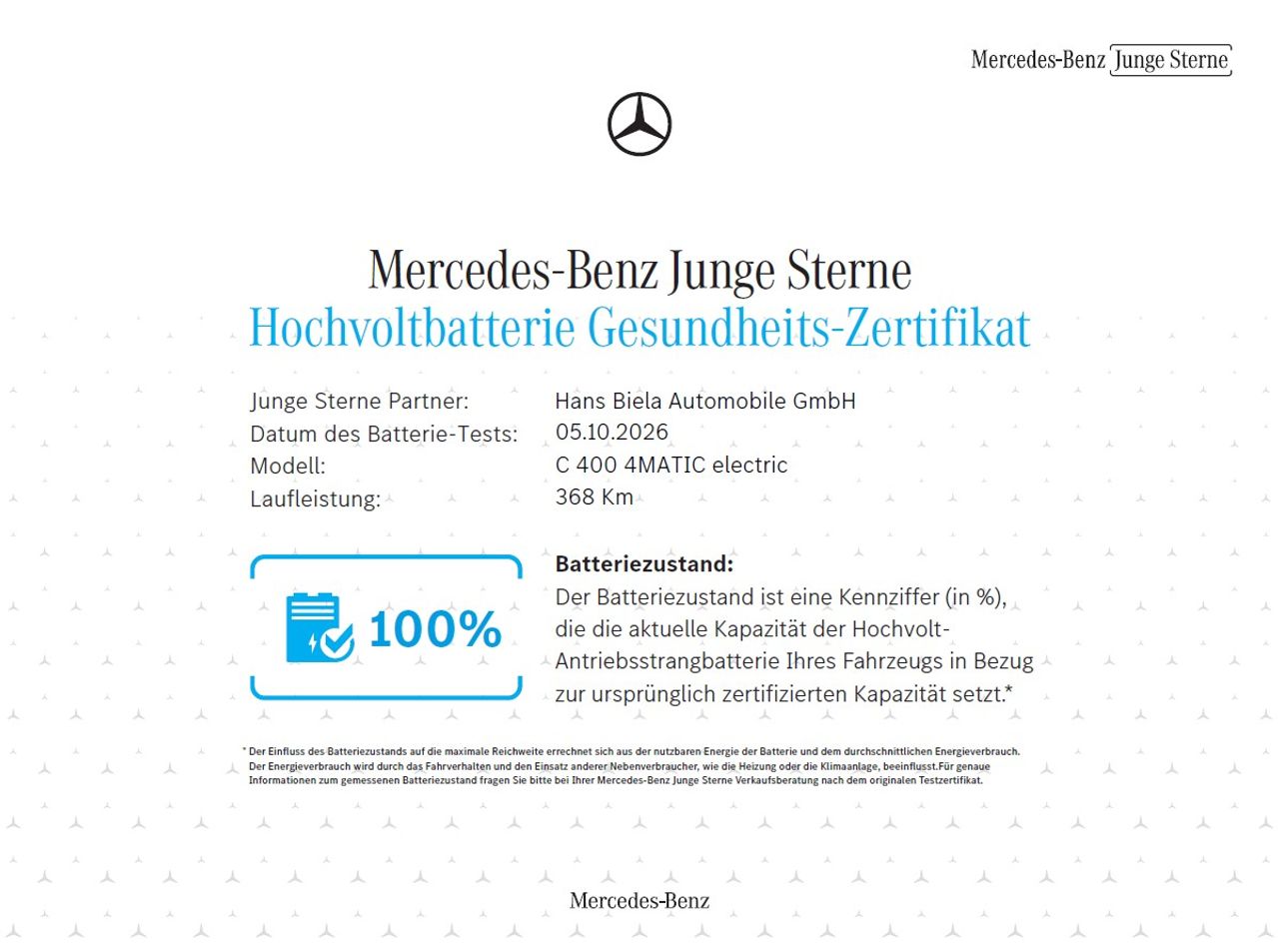 Batteriezertifikat 1 / 1