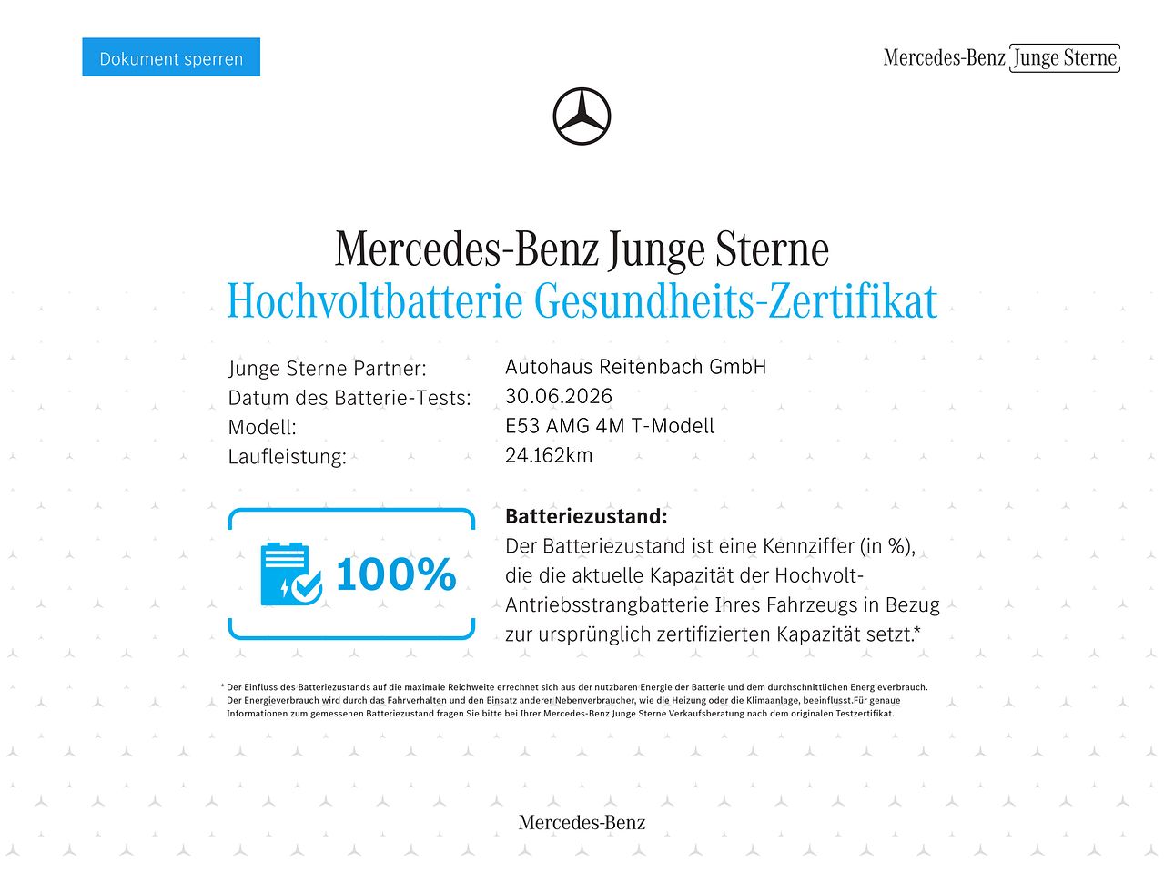 Batteriezertifikat 1 / 1