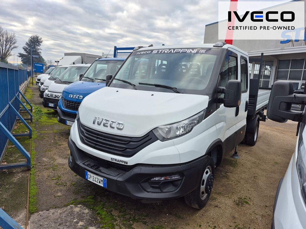 IVECO | DAILY 35C16D RIBALTABILE DOPPIA CABINA GRU FASSI
